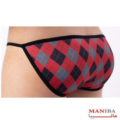لباس زیر مردانه |شورت اسلیپ چهارخونه Y34|فروشگاه مانیبا
