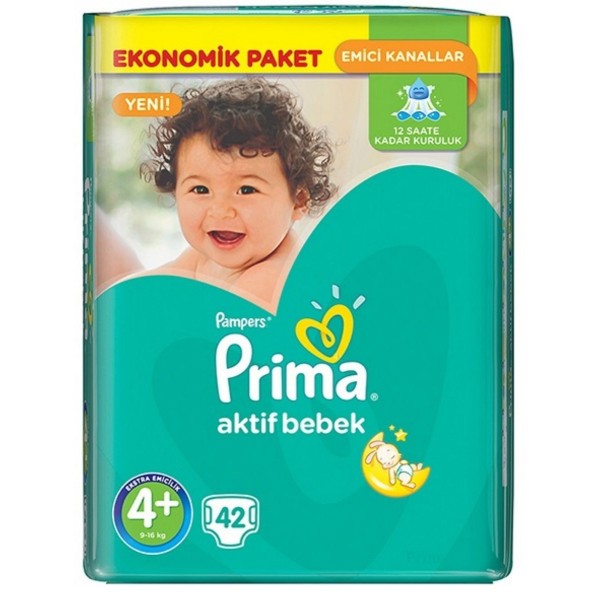 پوشک بچه پریما ترکیه سایز 4+ Prima baby diapers