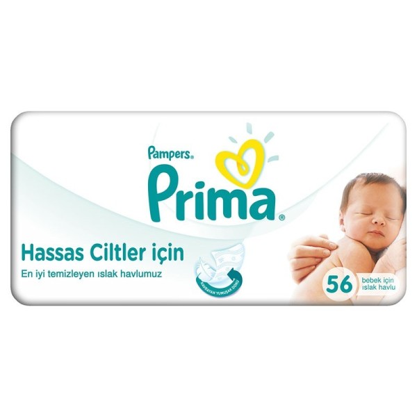 دستمال مرطوب پریما 56 تایی