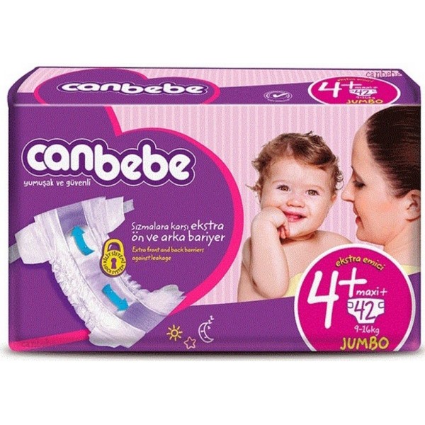 پوشک بچه جان به به سایز 4+ canbebe baby diapers