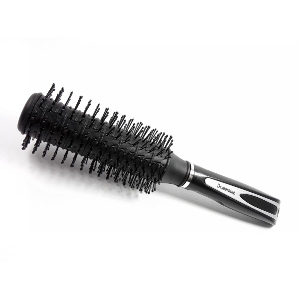 برس گرد متوسط پلاستیکی سیاه Hair brush Dr.morning