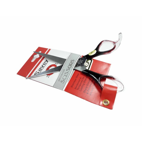 قیچی آرایشی اعلا قرمز صاف معمولی  1067 savey