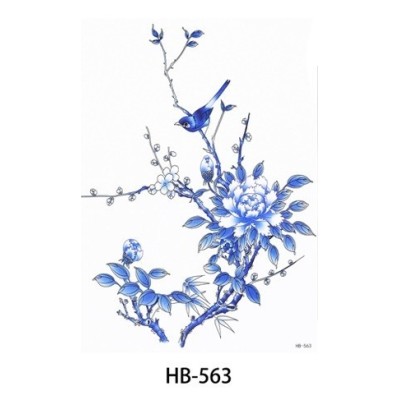 تاتو موقت|تاتو موقت بدن بر چسب   Tatoo FOR Girl  Flower 3D Beauty Stickers  HB-563|فروشگاه مانیبا