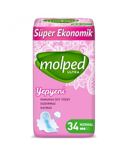 محصولات بهداشت بانوان نواربهداشتی مولپد نرمال Molped ultra 34