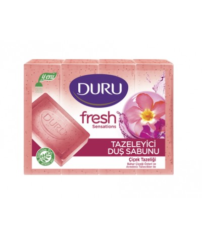 صابون صابون دورو 4 تایی فرش گل Duru fresh sensation soap
