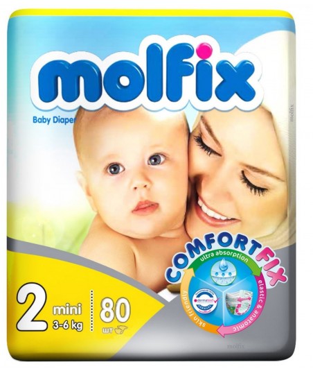 پوشک بچه مولفیکس پوشک بچه مولفیکس سایز 2 Molfix baby diapers