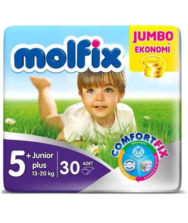 پوشک بچه مولفیکس پوشک بچه مولفیکس سایز 5+ Molfix baby diapers