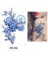 تاتو موقت تاتو موقت بدن بر چسب  Tatoo FOR Girl Flower 3D Beauty Stickers HB-566